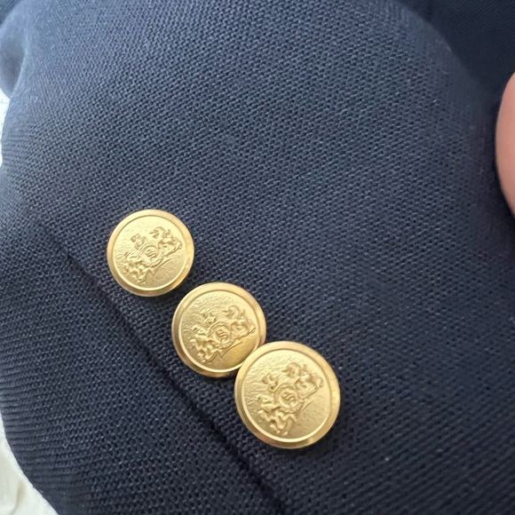 STAFFORD MENS BLAZER SIZE 43L WITH GOLD BUTTONS. - Picture 5 of 7